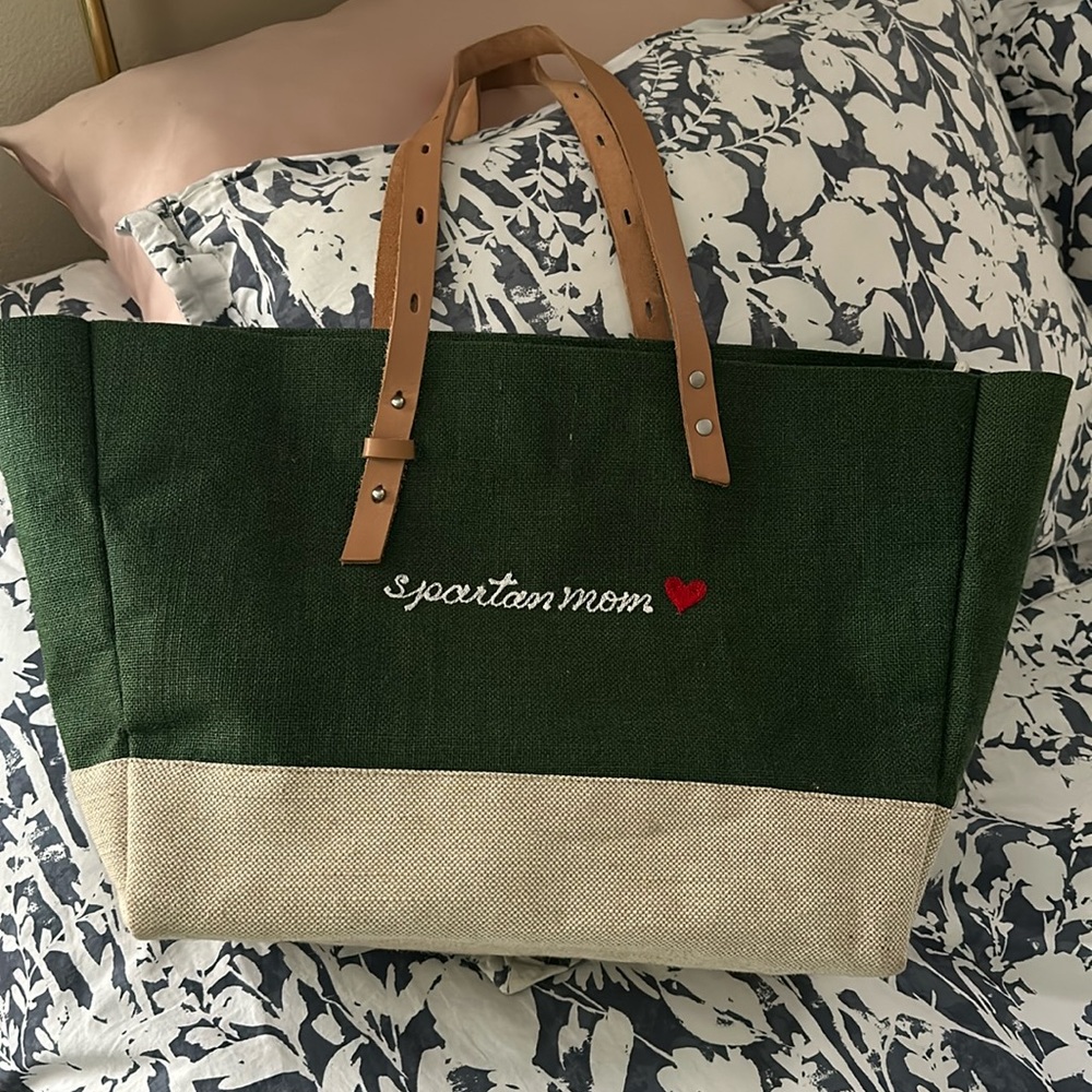 Apolis Spartan Mom embroidered bag